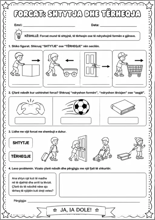 Forcat: shtytja dhe tërheqja