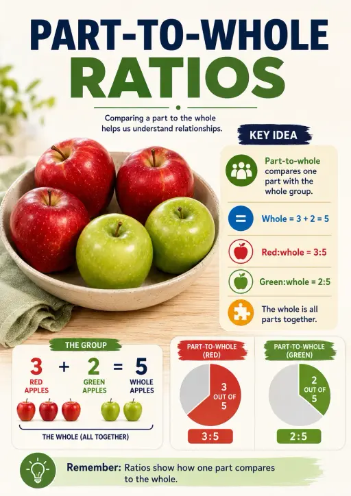 Part-to-whole Ratios Infographic