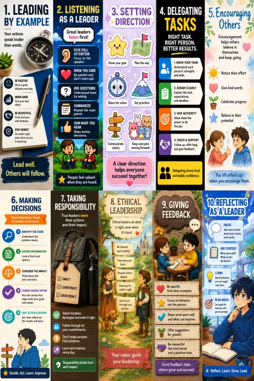 1. Leading By Example Leadership Infographic