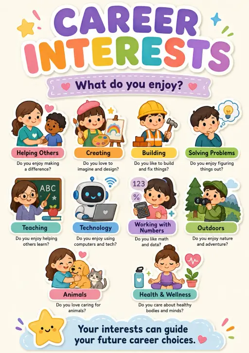 Career Interests Careers Infographic