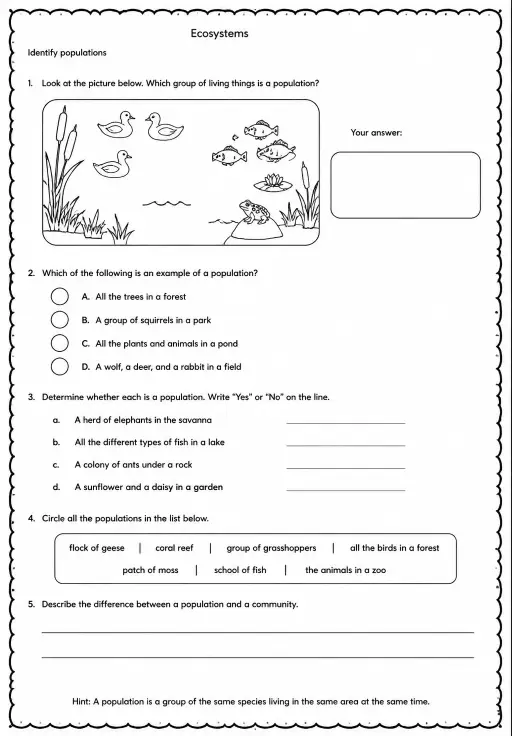 Identify populations