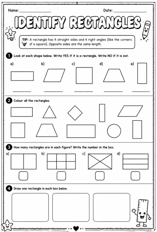 Identify rectangles
