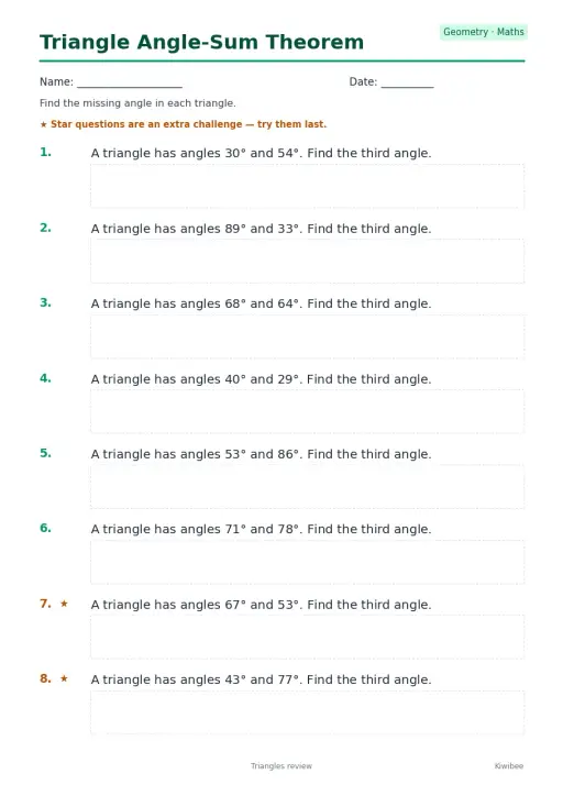 Triangle Angle-Sum Theorem