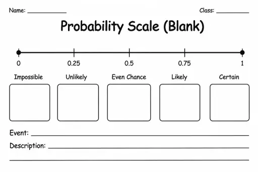 Probability Scale (Blank)