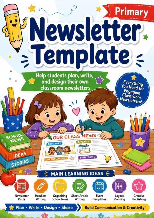 Newsletter Template Worksheet Pack