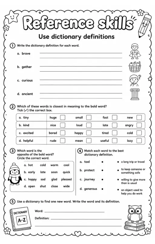 Use dictionary definitions
