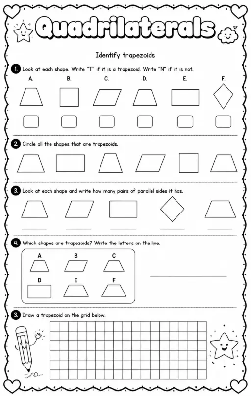 Identify trapezoids