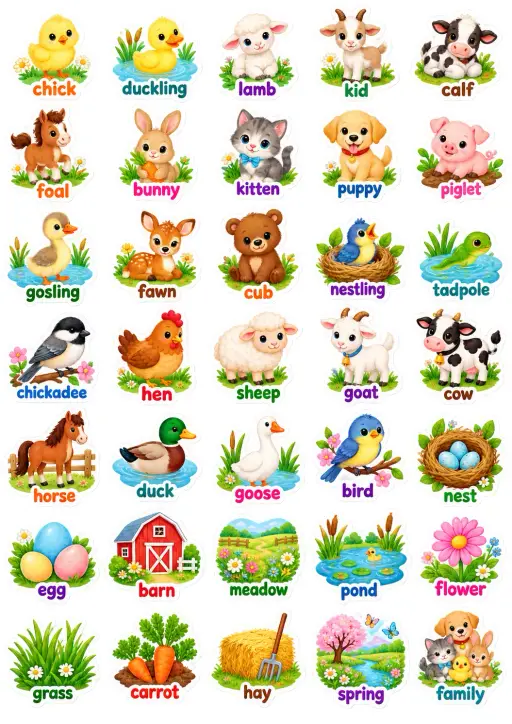 Regional Themes Vocabulary Sticker Pack 01