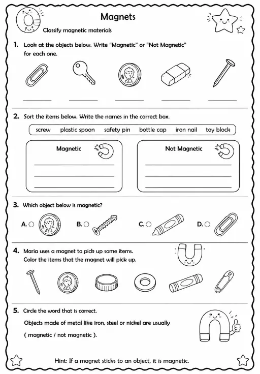 Classify magnetic materials