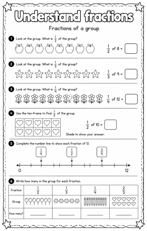 Fractions of a group