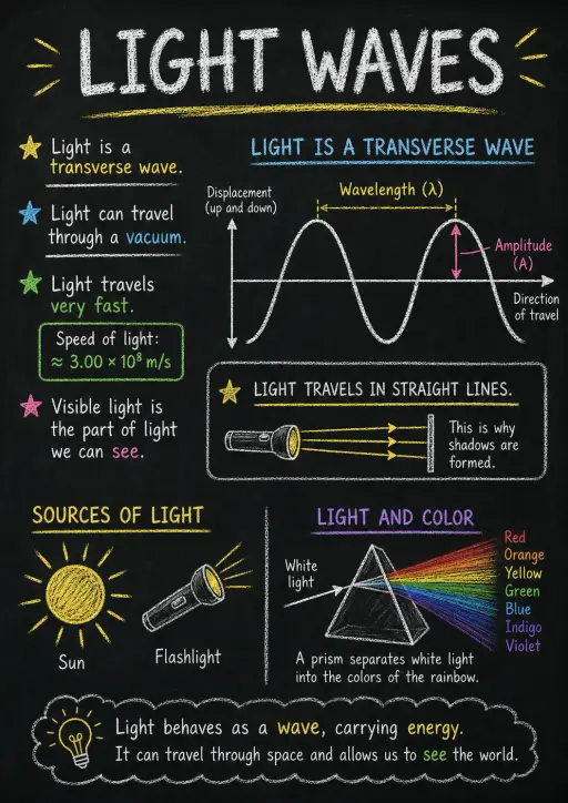 Light Waves Infographic