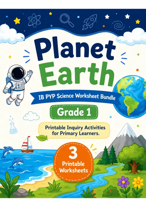 Planet Earth Worksheets | Grade 1 PYP Science