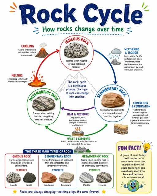 Rock Cycle Infographic