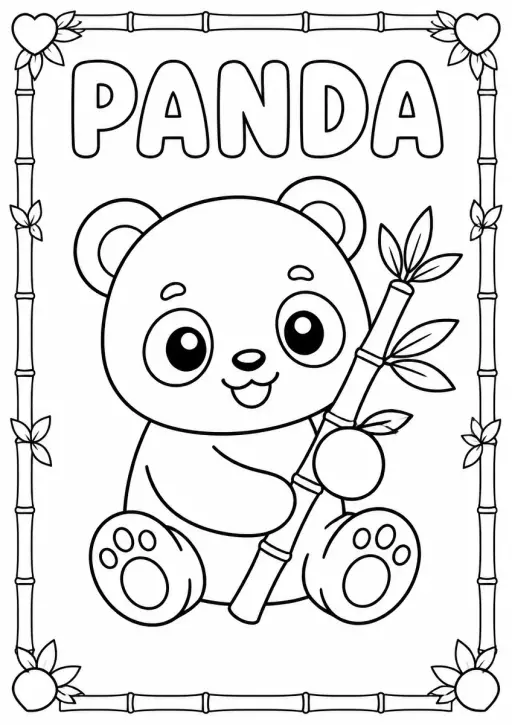 Desenho de Panda para Colorir