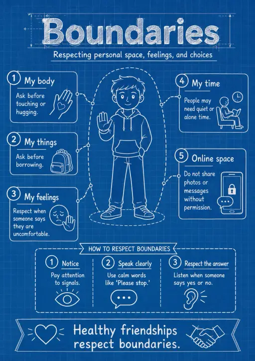 Boundaries Friendship Infographic