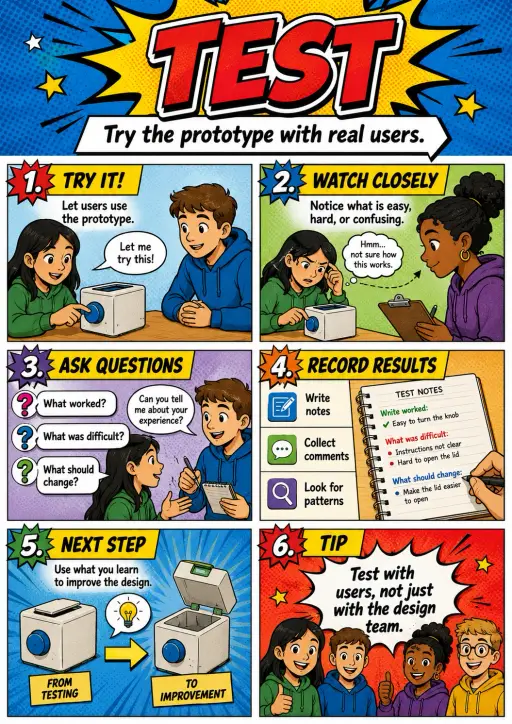 Test Design Thinking Infographic