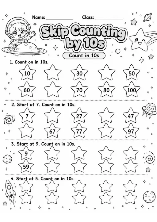 Grade 1 Number Sense and Place Value Worksheets - Pack 2