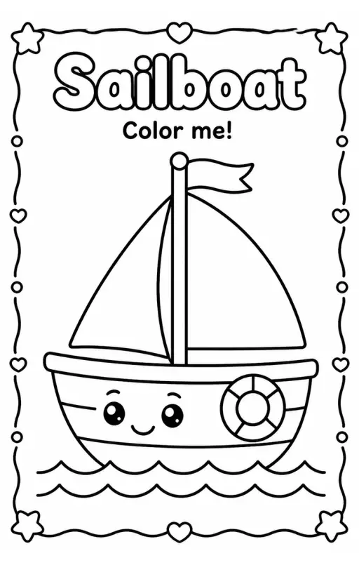 Sailboat Coloring Pages