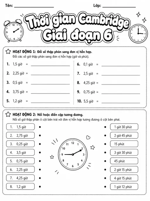 Thống kê và dữ liệu Cambridge Giai đoạn 6 - Gói bài tập 39