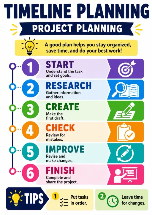 Timeline Planning Project Planning Infographic
