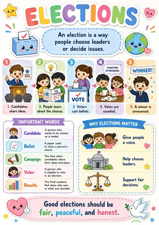 Elections Civics Infographic