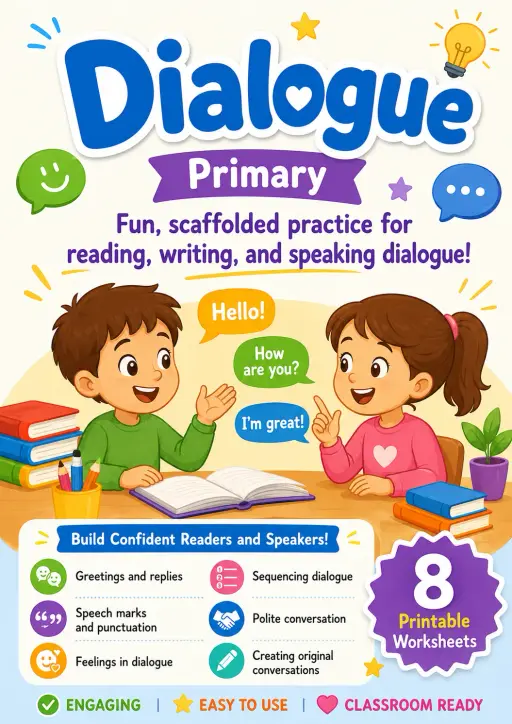 Dialogue Worksheet Pack