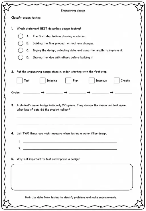 Classify design testing