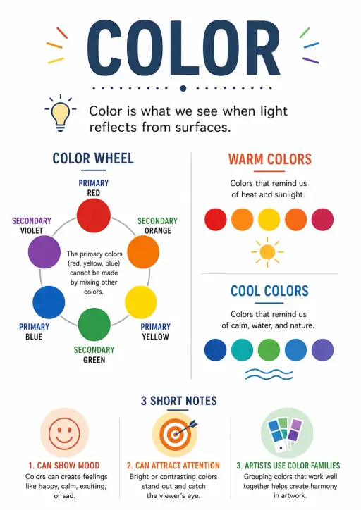 Color Art Elements Infographic