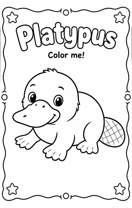 Platypus Coloring Pages