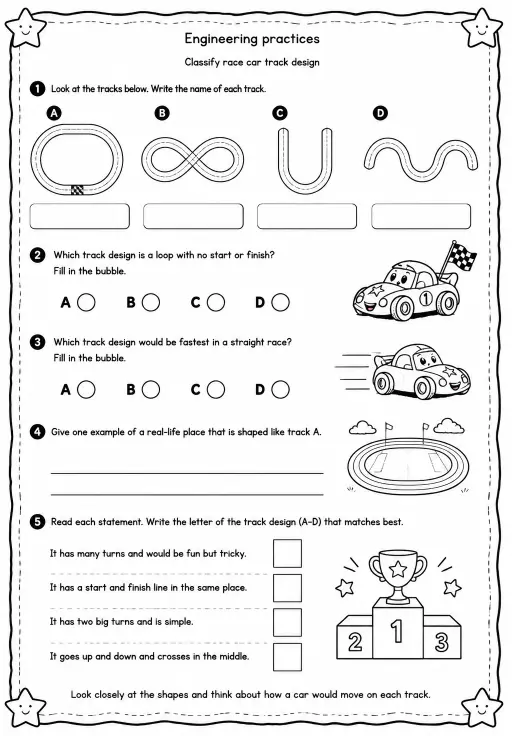 Classify race car track design