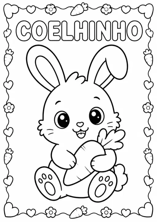 Desenho de Coelhinho para Colorir