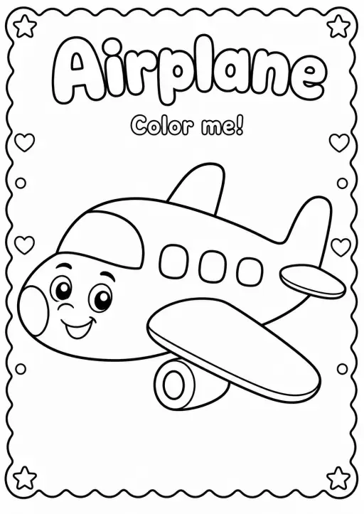 Airplane Coloring Pages