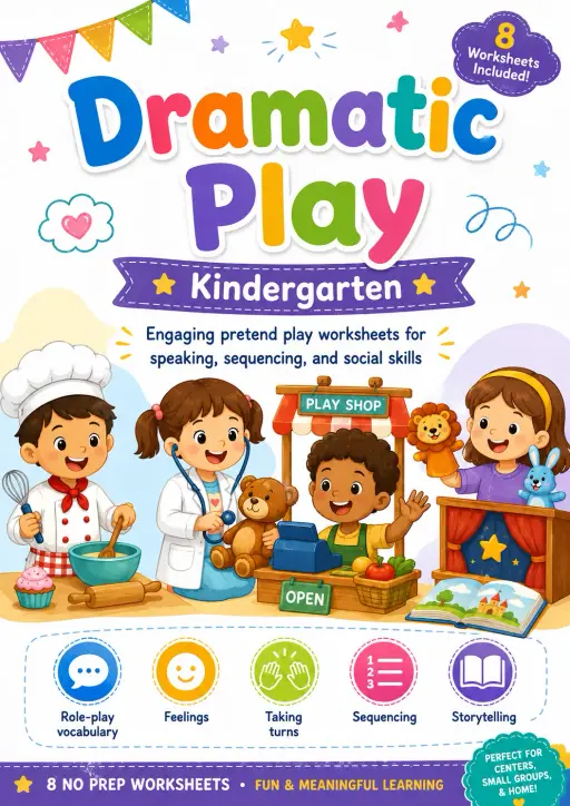 Dramatic Play Worksheet Pack