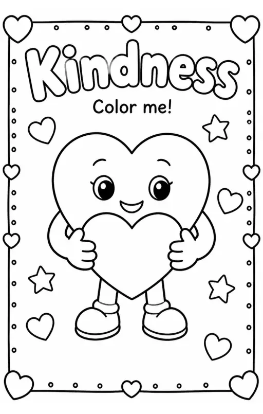 Kindness Coloring Pages