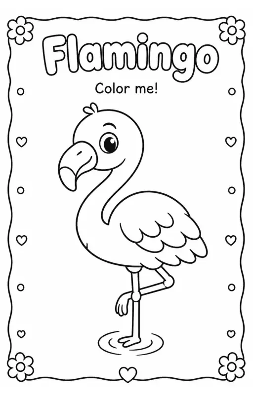 Flamingo Coloring Pages