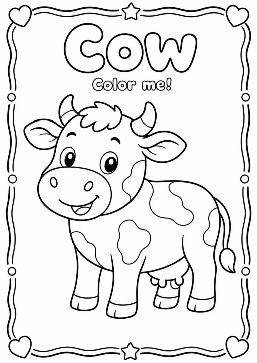 Cow Coloring Pages