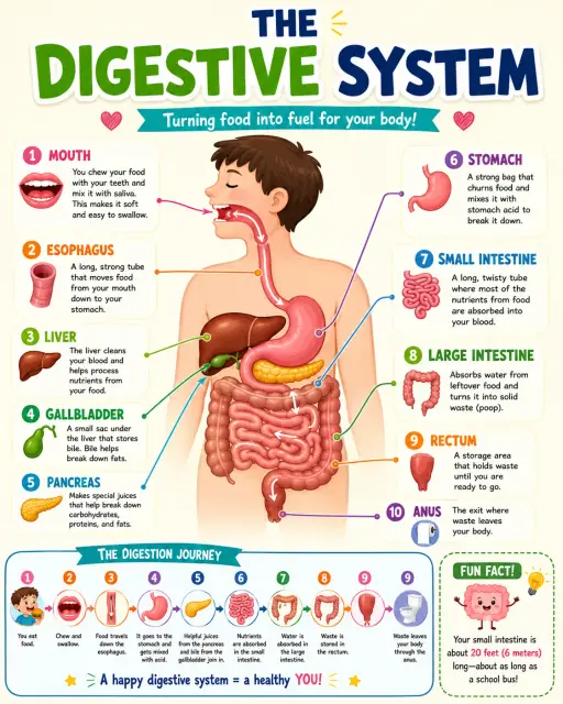 Digestive System Infographic