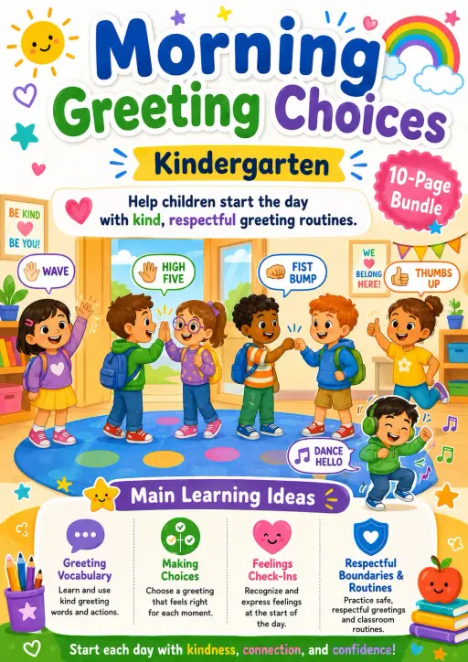 Morning Greeting Choices Worksheet Pack