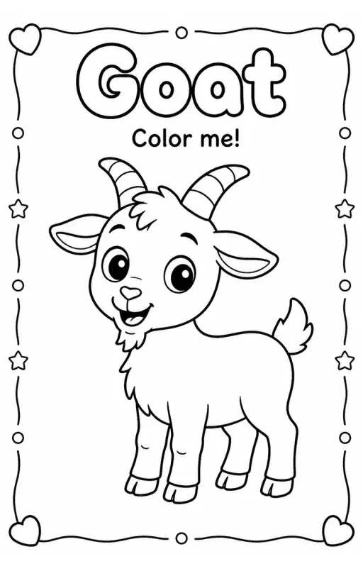 Goat Coloring Pages