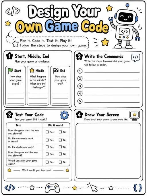 Design Your Own Game Code