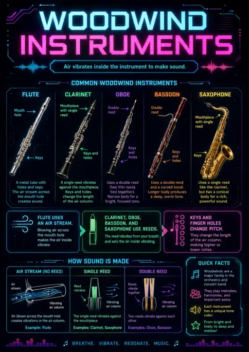 Woodwind Instruments Infographic