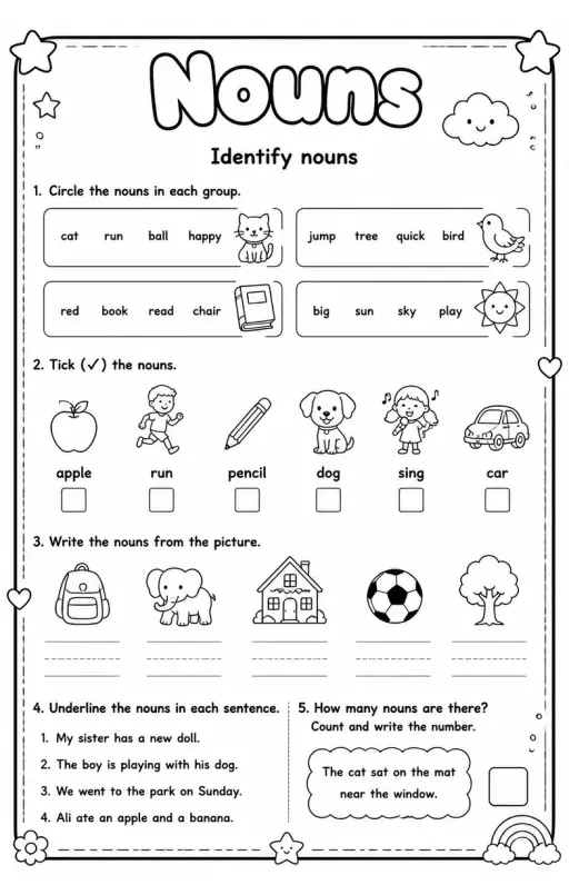 Identify nouns