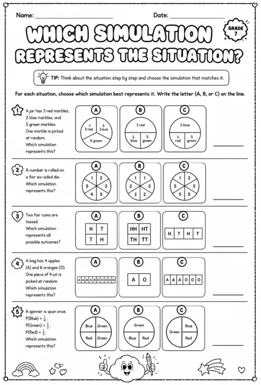 Which simulation represents the situation?