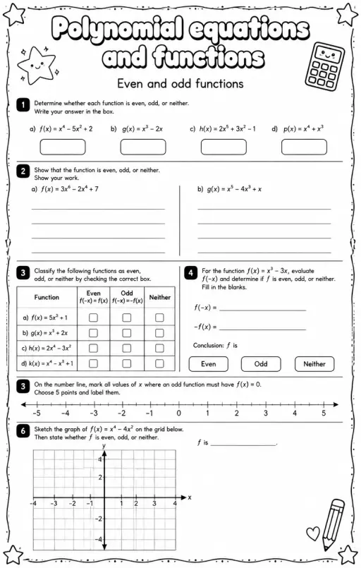 Even and odd functions