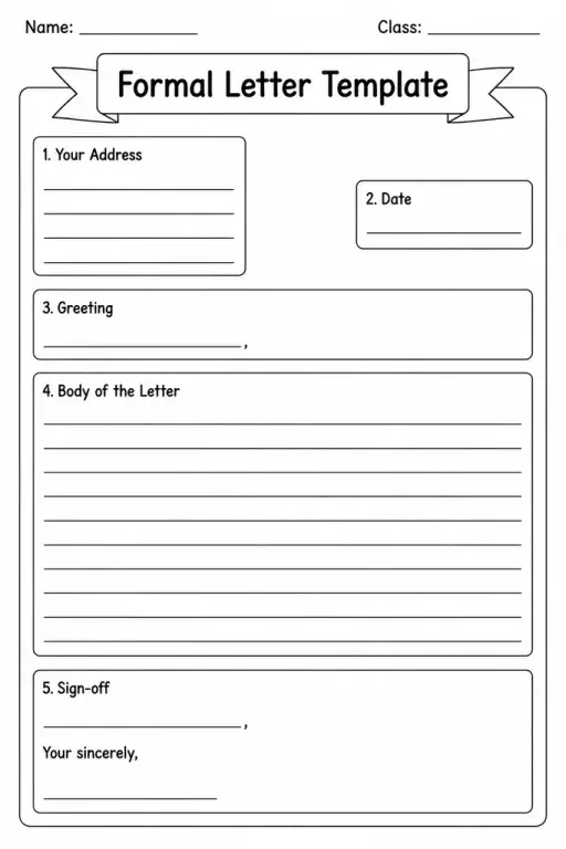 Formal Letter Template