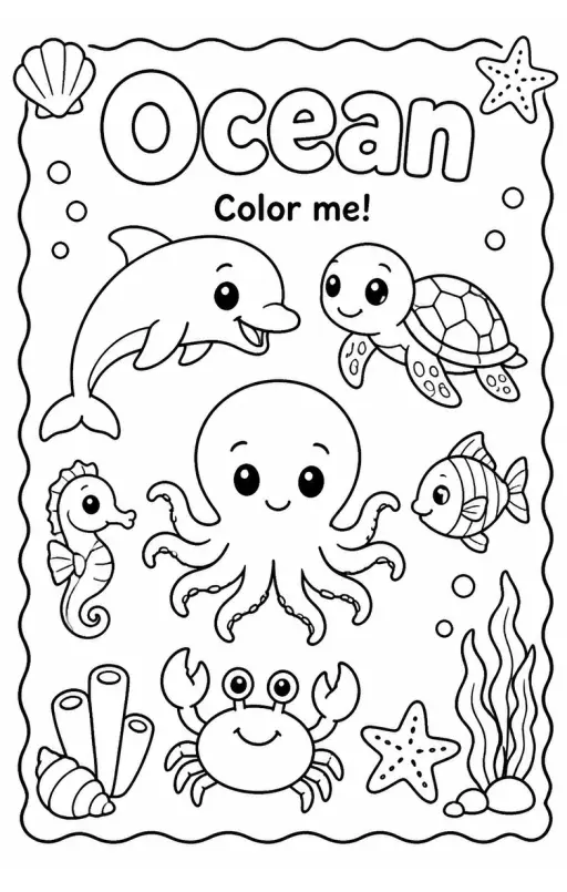 Ocean Coloring Pages