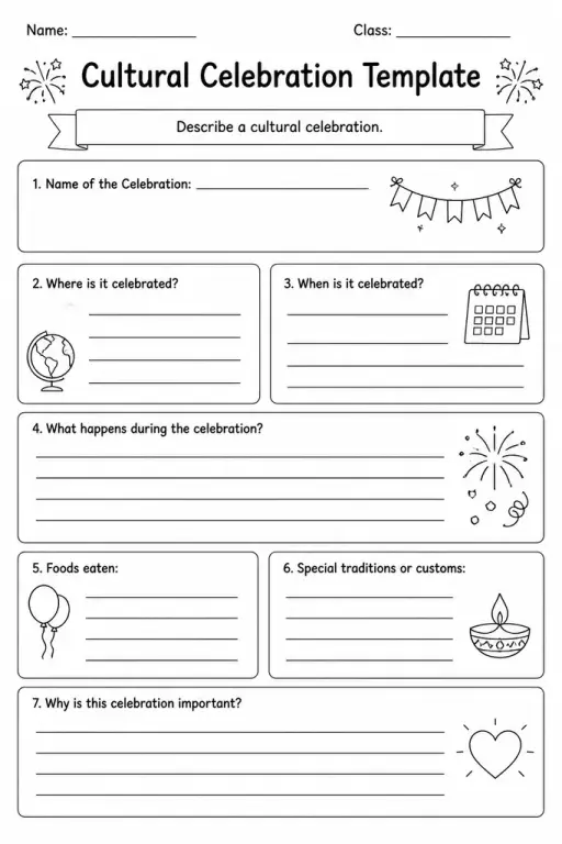 Cultural Celebration Template