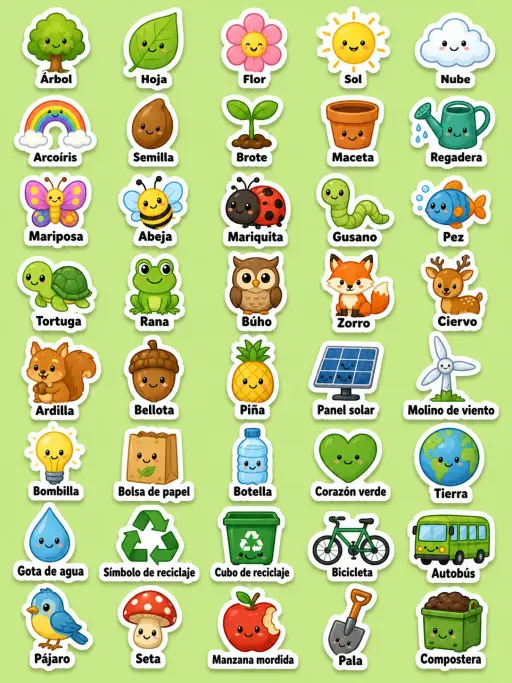 Clima - Hoja de pegatinas imprimibles