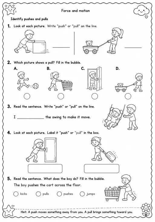 Identify pushes and pulls
