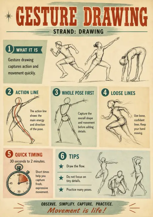Gesture Drawing Infographic